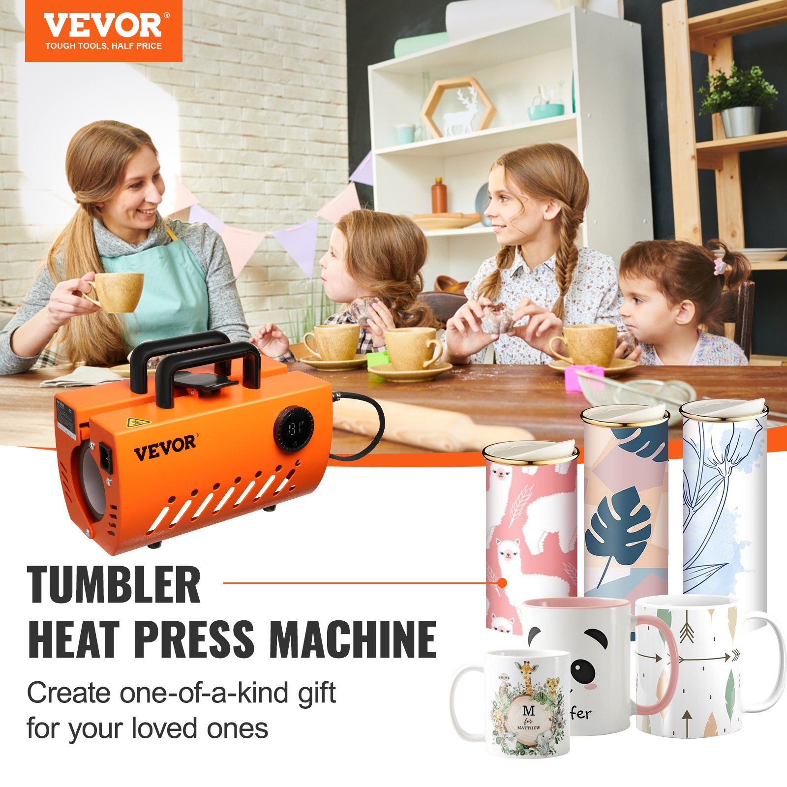 VEVOR Mug Heat Press Machine 30oz Tumbler Sublimation