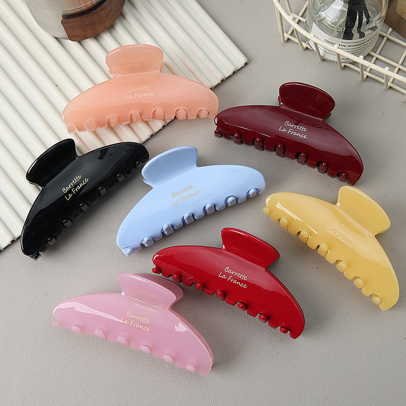 Classic Gold Label Acetate Hair Claw Clip 3