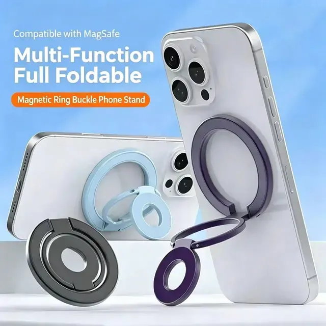 Foldable Metal Magnetic Phone Holder 2