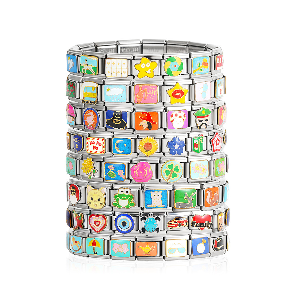 Stainless Steel Waterproof Charm Watch Strap Colorful 3