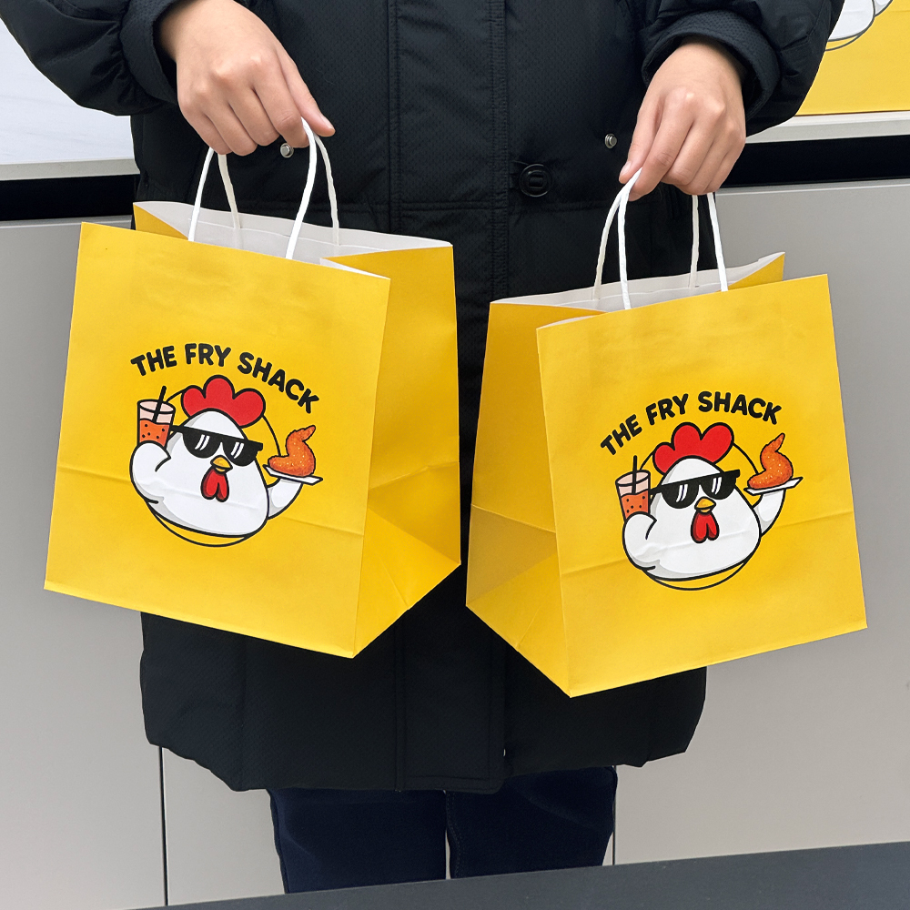 Takeaway Kraft Paper Delivery Bag 4