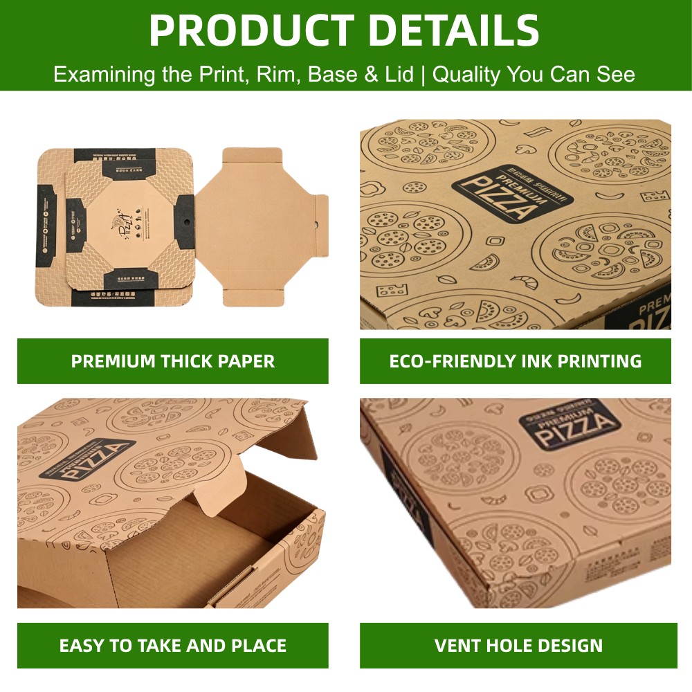 Eco Kraft Recycled Pizza Boxes 4