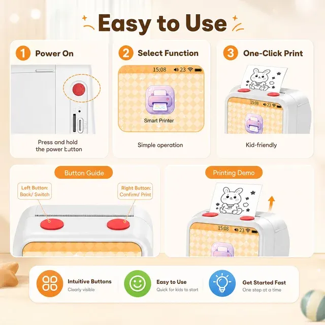 Kids Mini Photo Printer 3