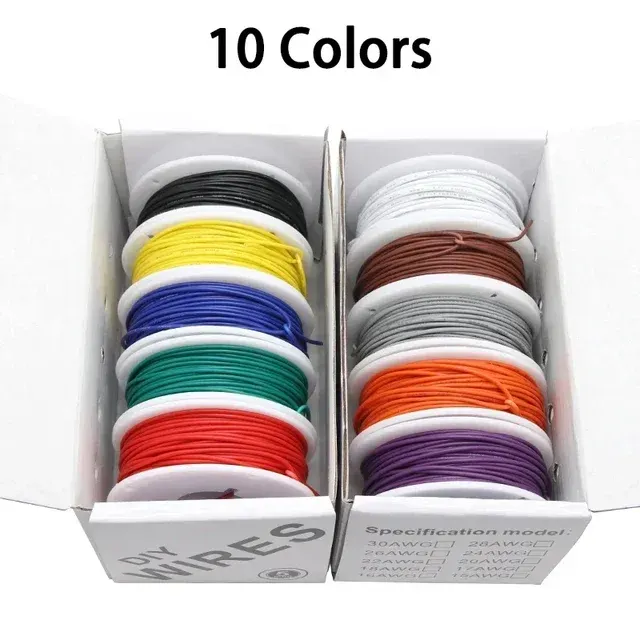 Mehrfarbiges UL1007-Kupferlitzenkabel, 16–30 AWG Kit 4