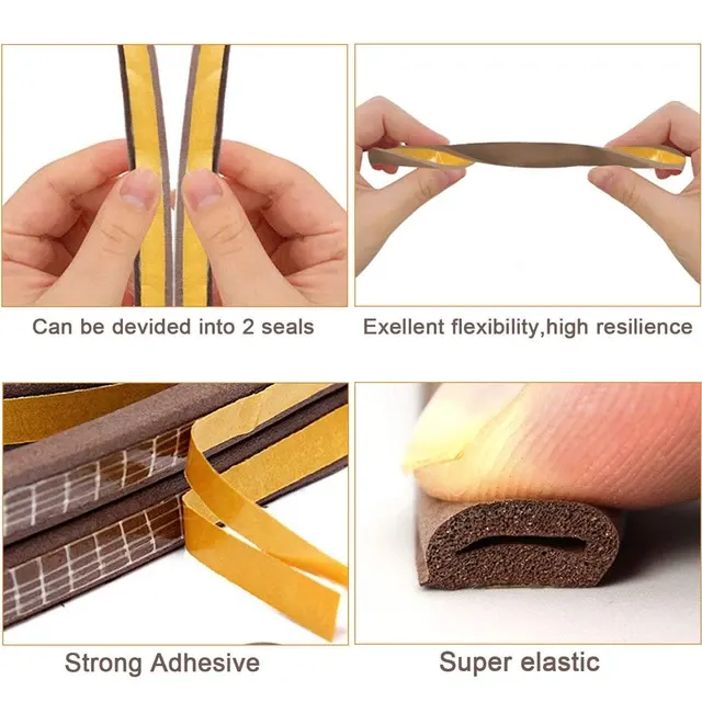 Self-Adhesive Acoustic Foam Weather Strip 3
