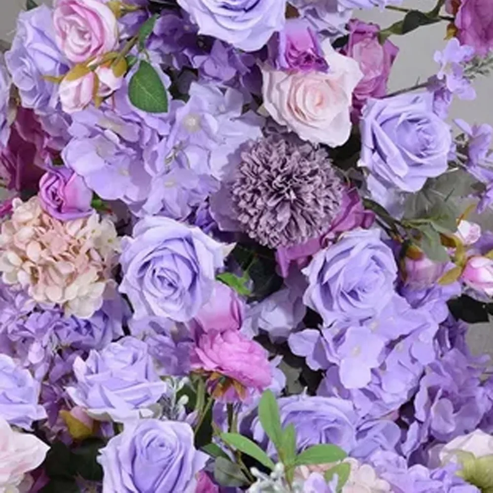 20 50 Stück Blaue Künstliche Blumenköpfe Mini Seiden-Kunstrosen 4