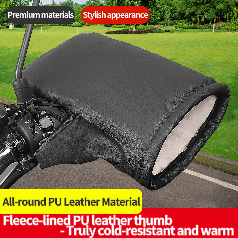 Winter E-Bike Gloves with Grip Covers 2