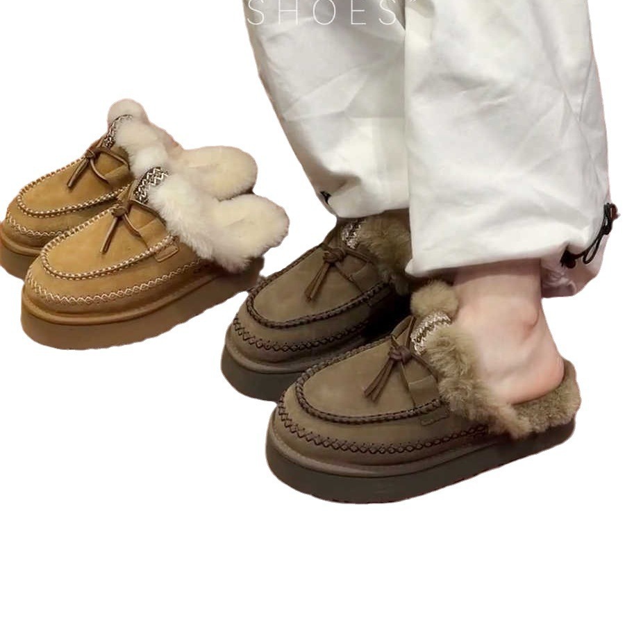 Return to Ancients Gray Fur Leather Ankle Women 2