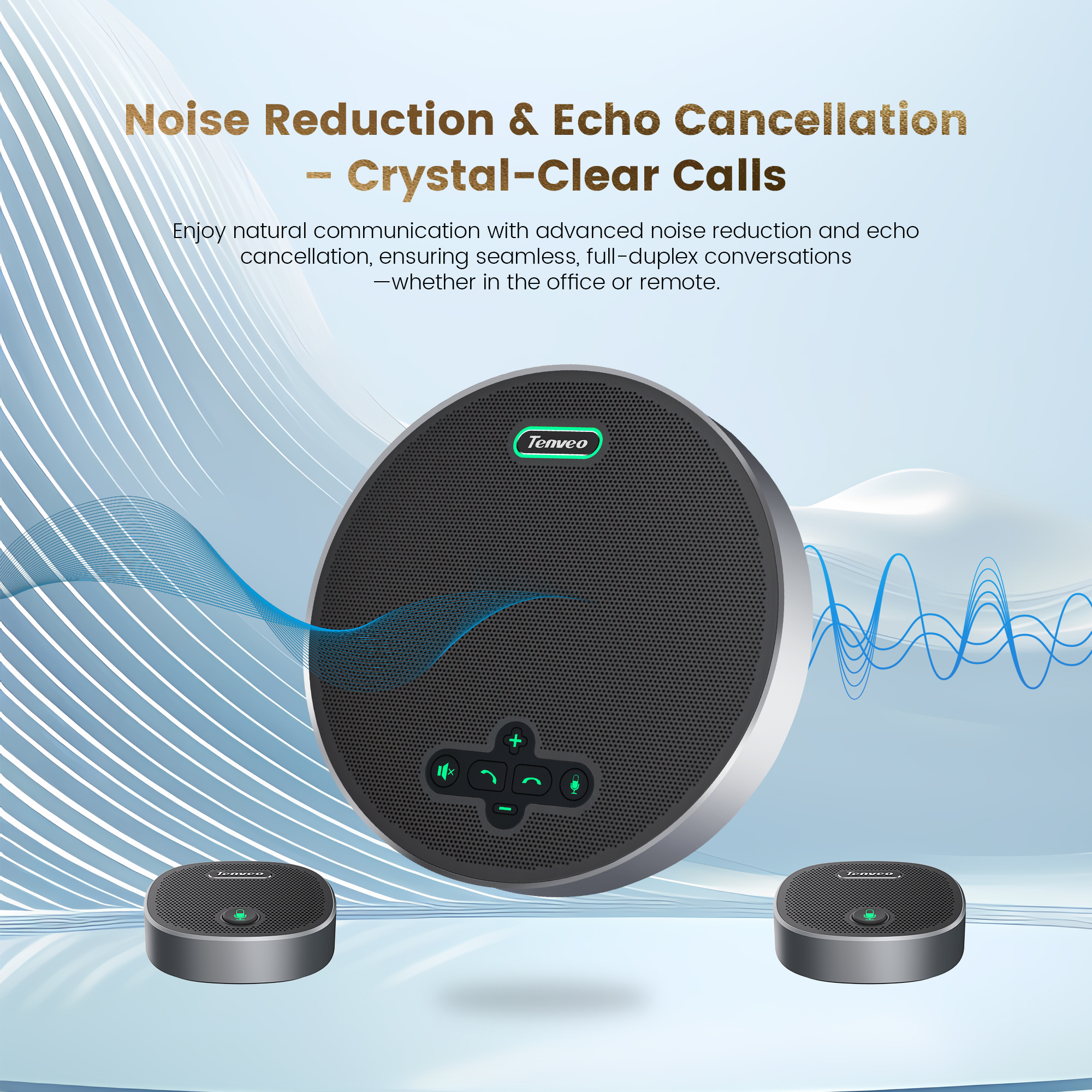 M5BPRO-EX Conference Speakerphone 8 AI Noise Mics and 3
