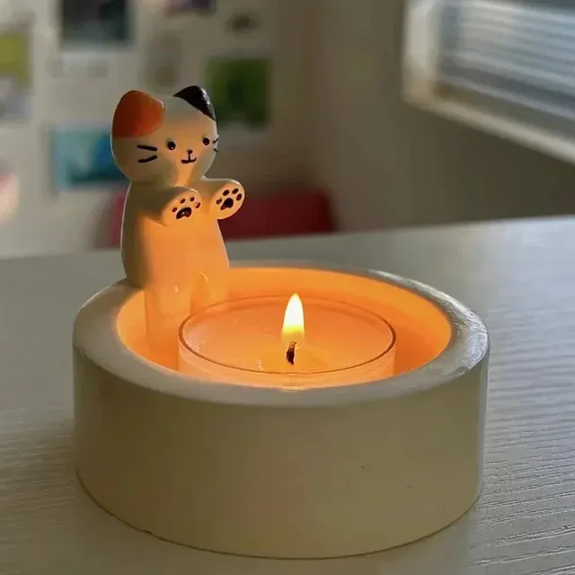 Cat Candle Holder 3
