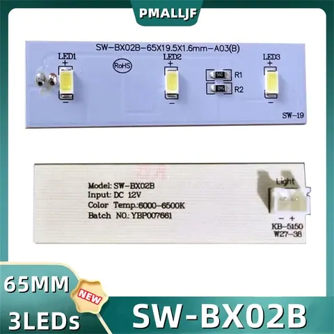 LED-Streifen DC 12V für Kühlschrank ZBE2350HCA SW-BX02B SW-BX02B-65X19.5X1.6MM-A03