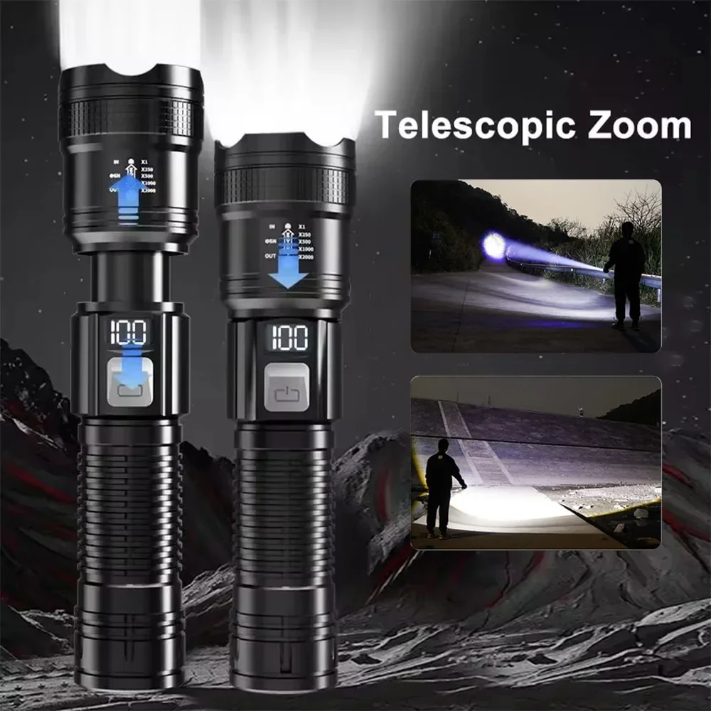 Tactical LED Flashlight with Zoom 3