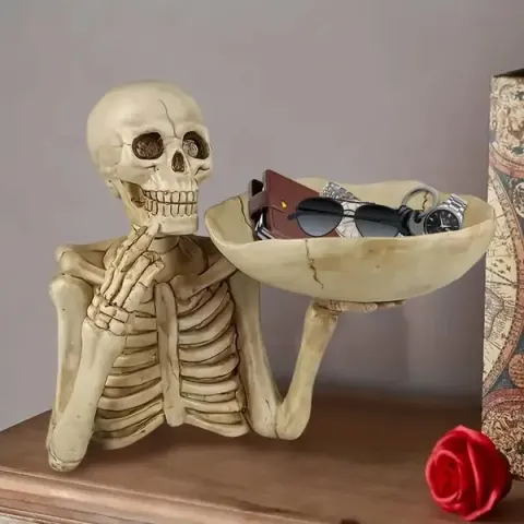 Totenkopf-Deko-Tablett