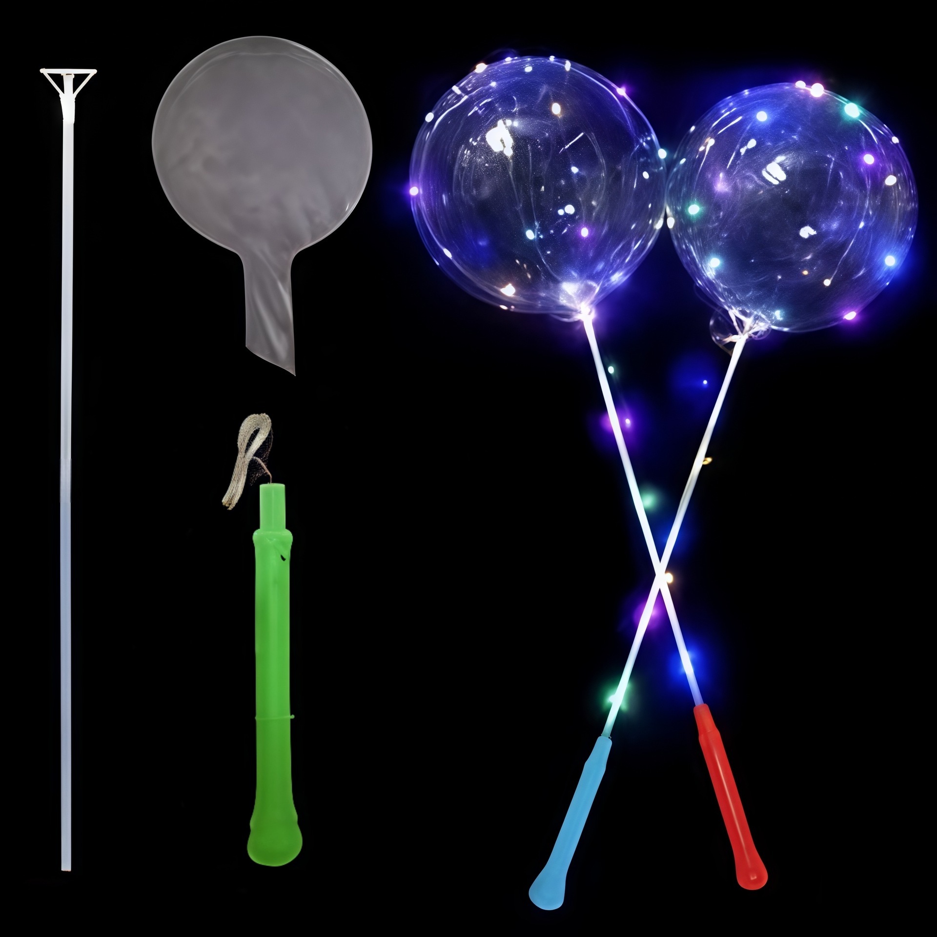 Blinkende LED Ballons 20 Zoll Becher 2