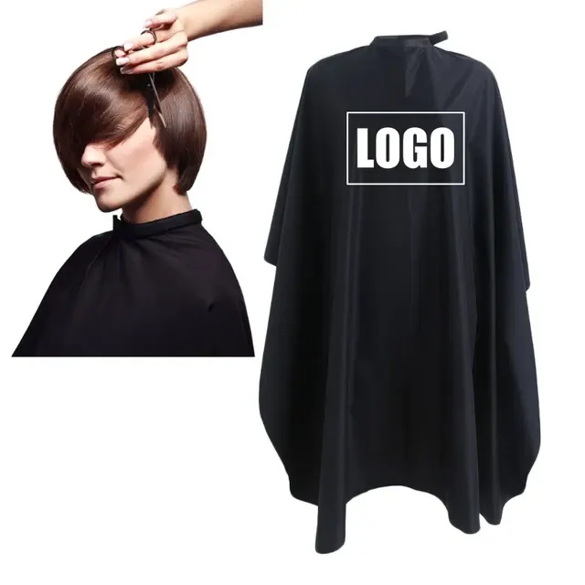Waterproof Hairdresser Cutting Apron with Dust Shield 2