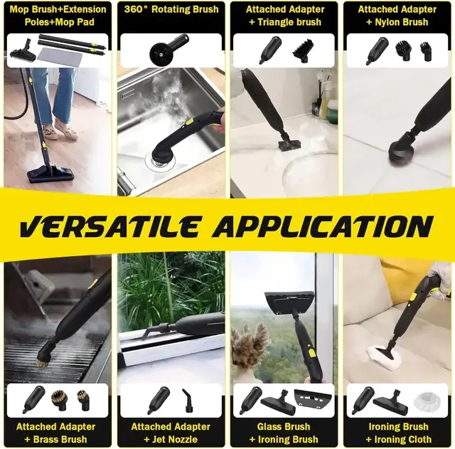 Portable 1800W Commercial Steam Cleaner 2