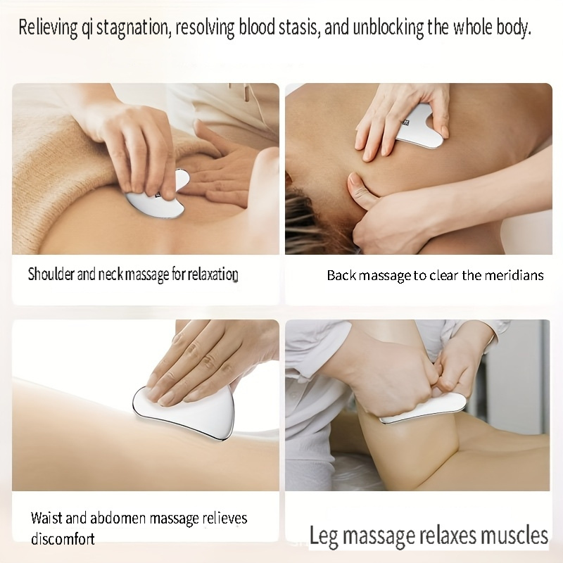 Stainless Steel Facial Gua Sha Massage Set 4