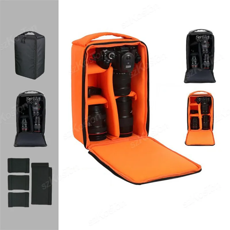 Wasserdichte DSLR-Kameratasche Multifunktionaler Kamerarucksack Outdoor-Video Digitalkamera Fototasche für 2