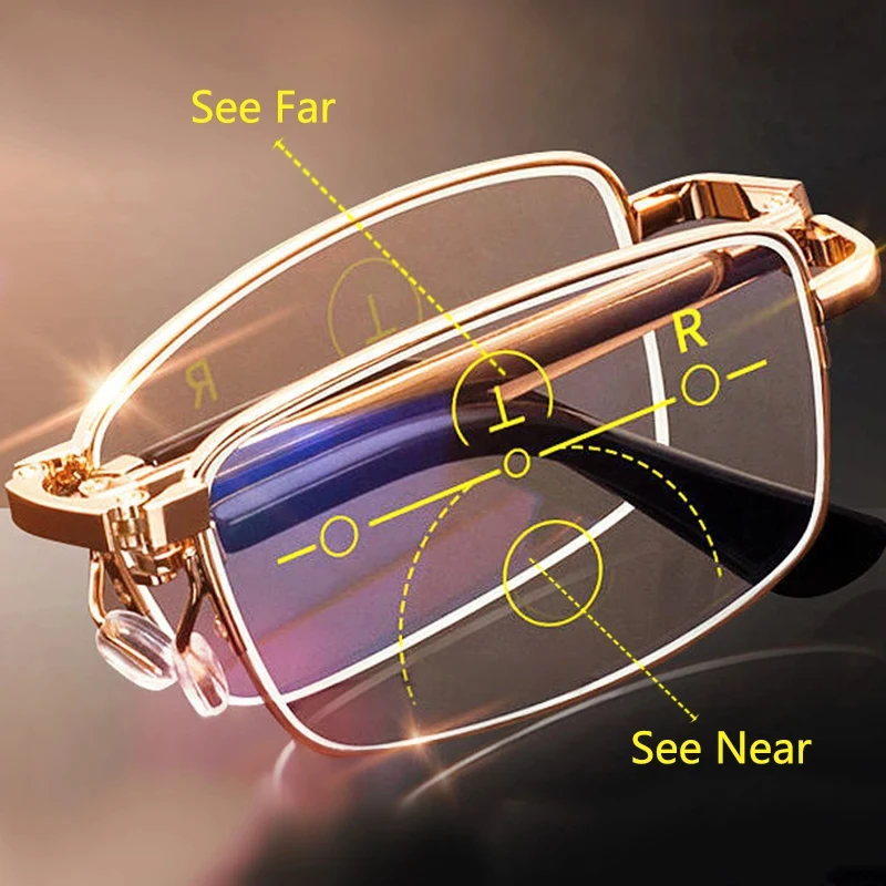 CLLOIO Klappbare Lesebrille für Herren und Damen Tragbare