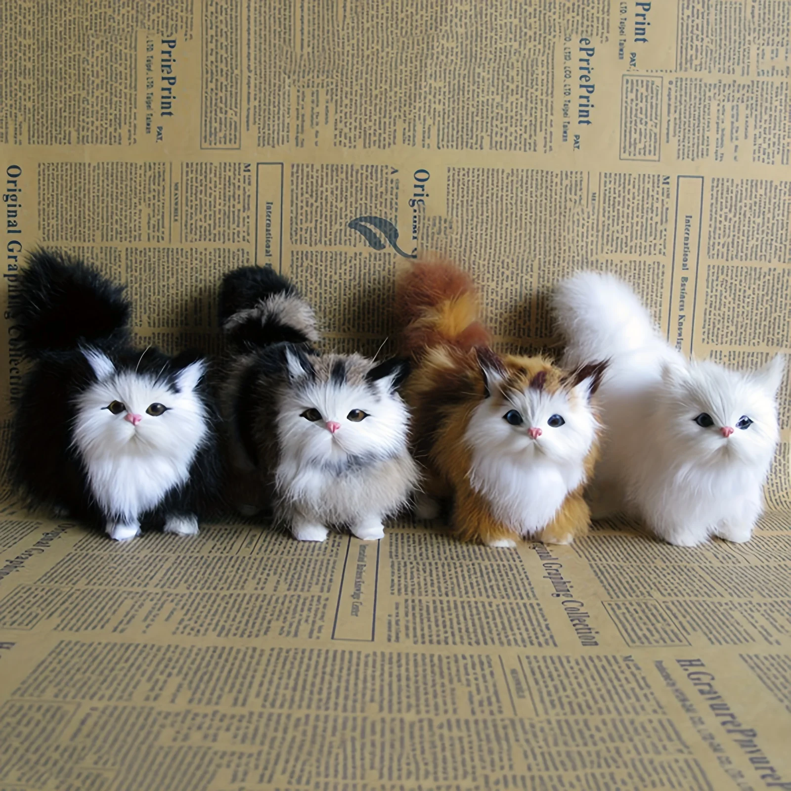 Soft Realistic Kitten Plush Toy 2