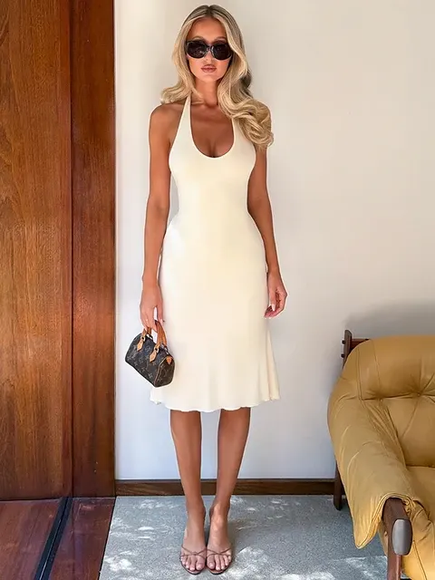 Halter Neck Dress 4