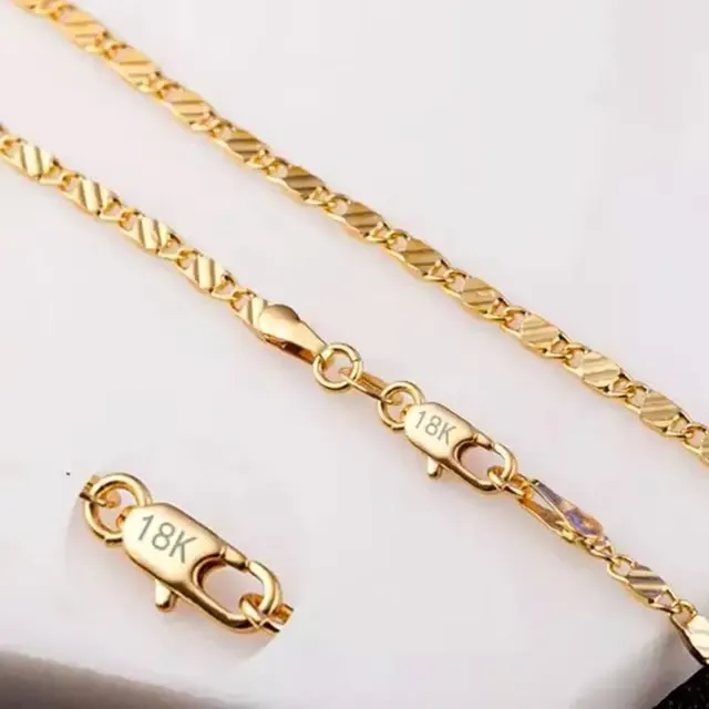 Fine 2mm Side Chain Necklace, 16–30 Inch 2