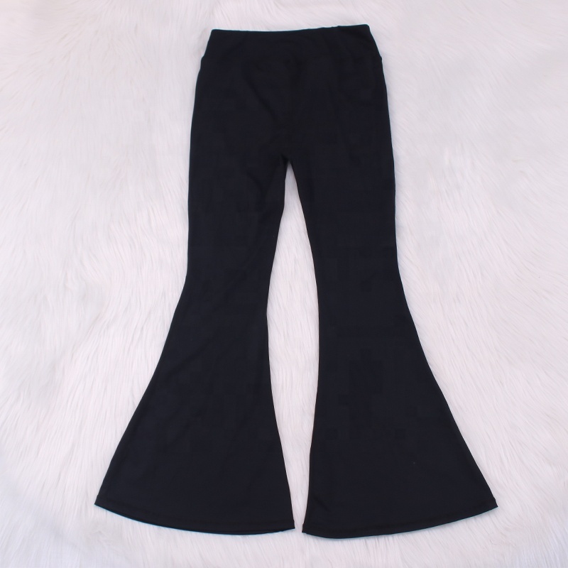 Schwarze Herren-Yogahose mit hohem Bund