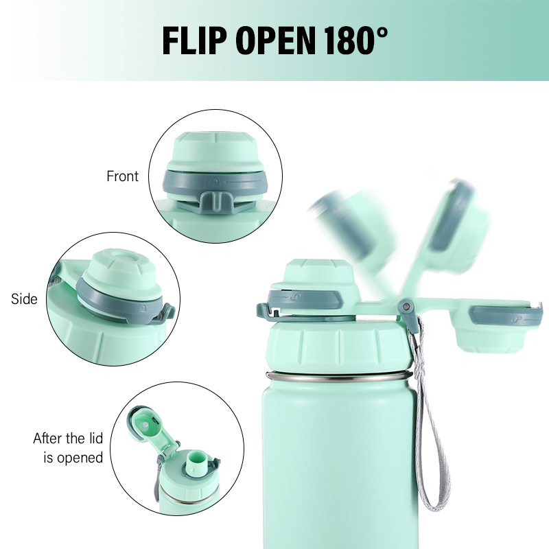 1 Liter Insulated Steel Water Bottle Straw 3