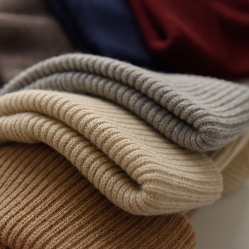 Unisex Ribbed Merino Wool Beanie 4