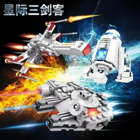 Space Warship and Robot Building Block Set