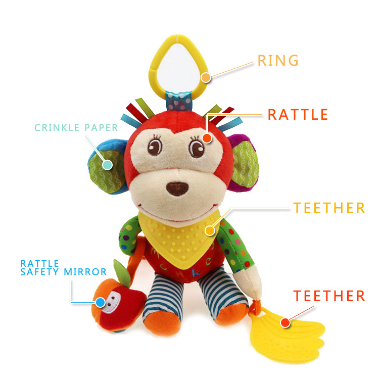 Hanging Baby Doll Mobile with Animals 4