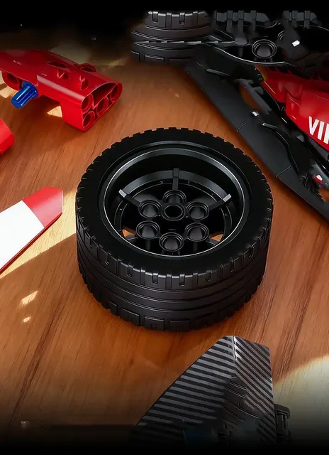 Red Creative Racing Car Building Blocks 3