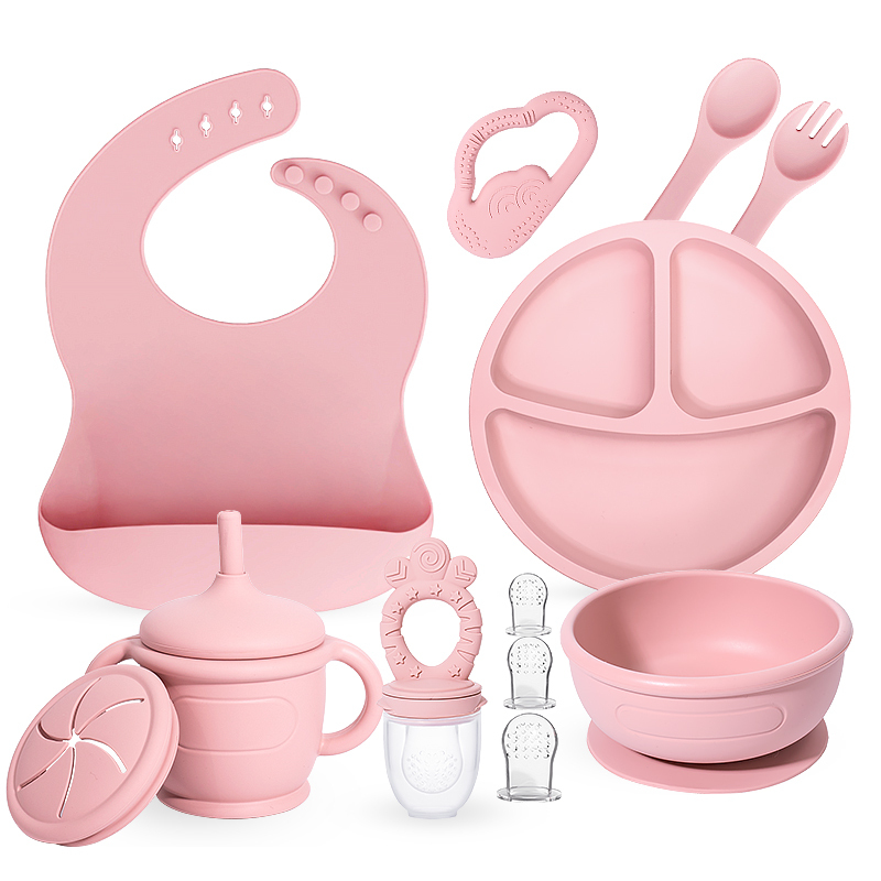 9 in 1 Silicone Baby Feeding Set BPA-Free
