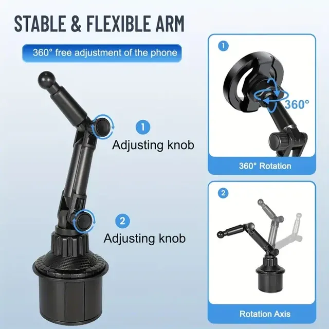 Magnet-Handyhalter mit Getränkehalter 4