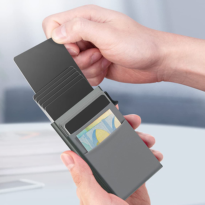 Anti Theft Small Minimalist Front Pocket Slide Pop 2