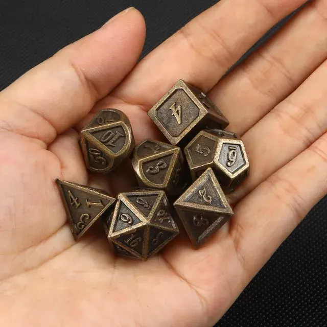 Metal RPG Dice Set 4
