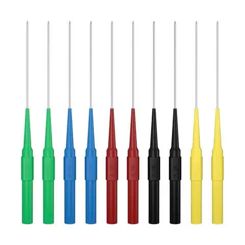 10 Multimeter-Prüfspitzen mit Bananenstecker