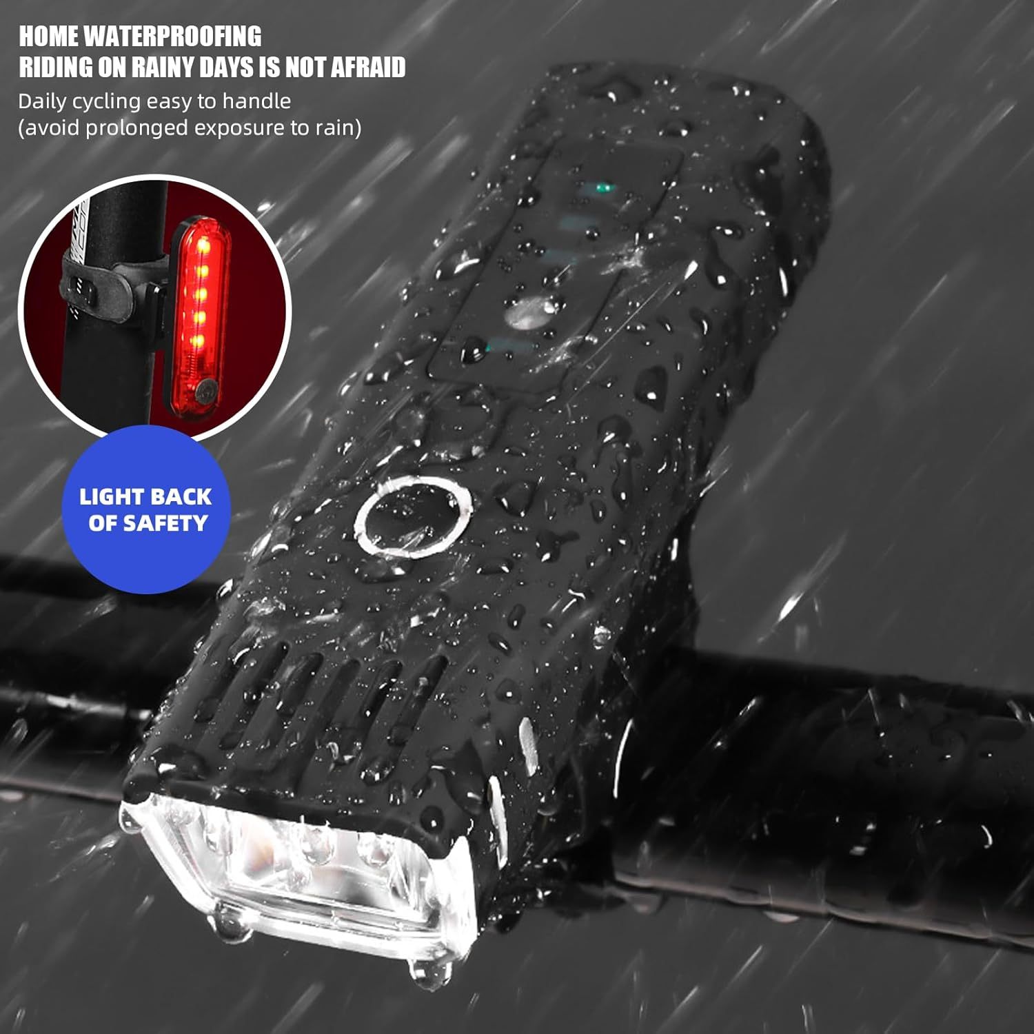 USB-C Front and Rear Bike Light Set 3