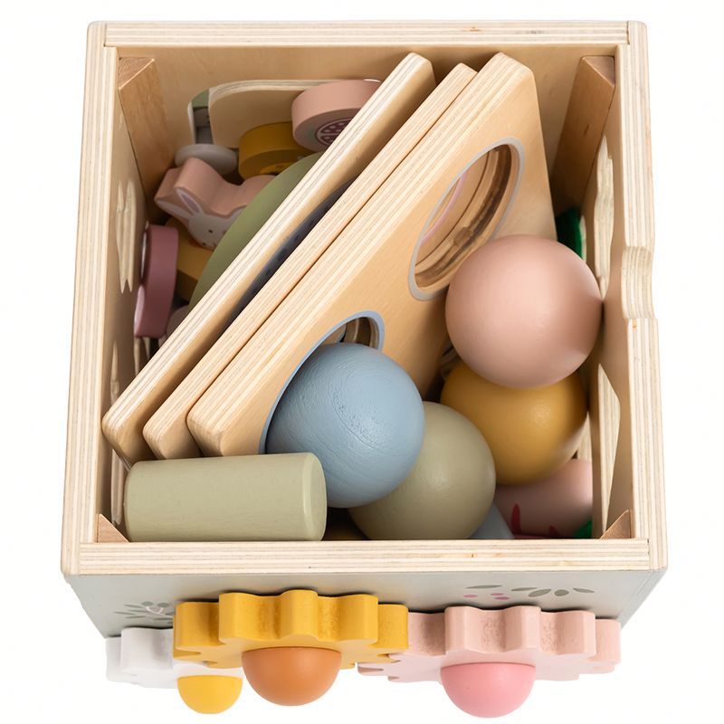 Montessori-Aktivitätscenter aus Holz 8-in-1 2