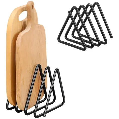 Robustes Küchenlagerregal Robuster Metall-Schneidebrett-Organizer – Platzsparendes mit Dreieckigem