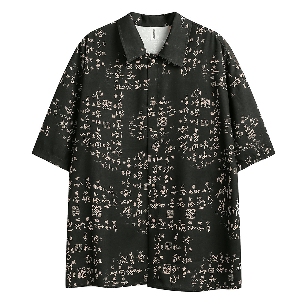 Fashion Personality Plaid Long-sleeved Shirt Men 3