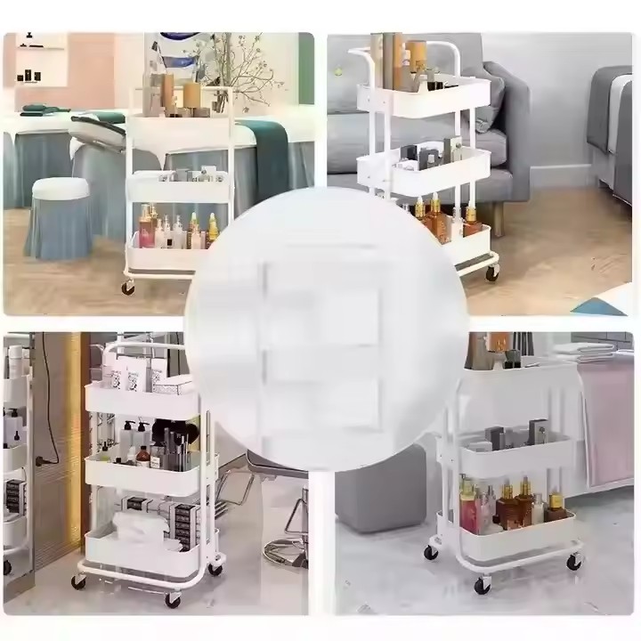 Moderner Kosmetikwagen mit Rollen für Salons 3
