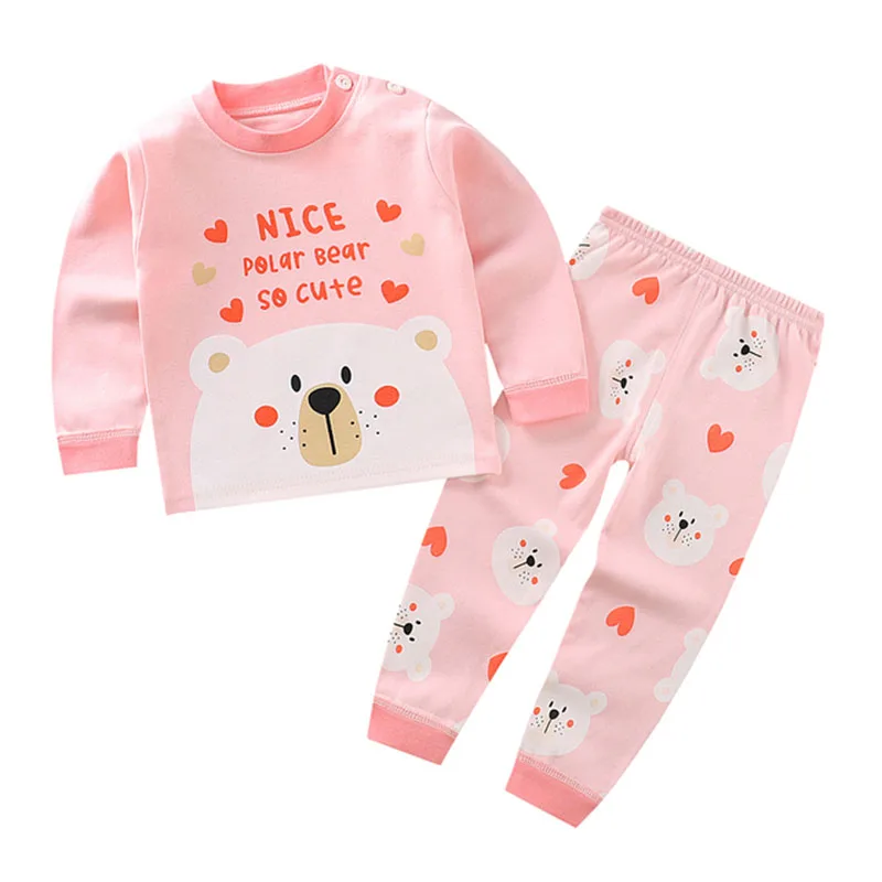 Kinder Kleidung Sets Jungen Mädchen Anzug Pyjamas Hosen 2