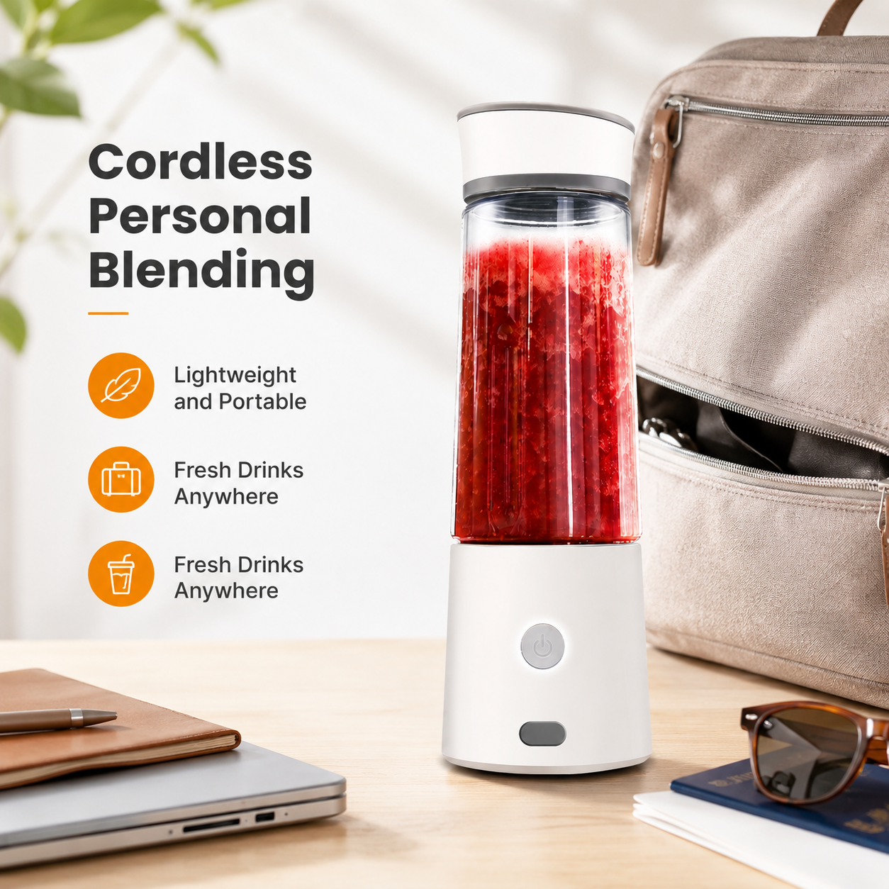 USB Rechargeable Mini Electric Lemon Juicer 3