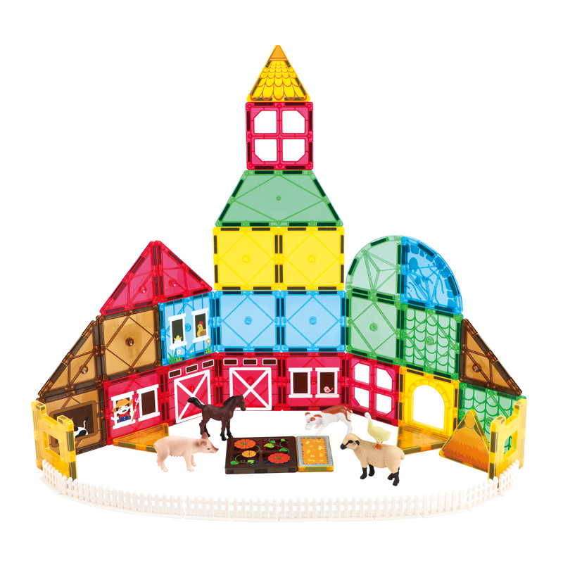 Magnetic Building Tiles Set for Kids 2