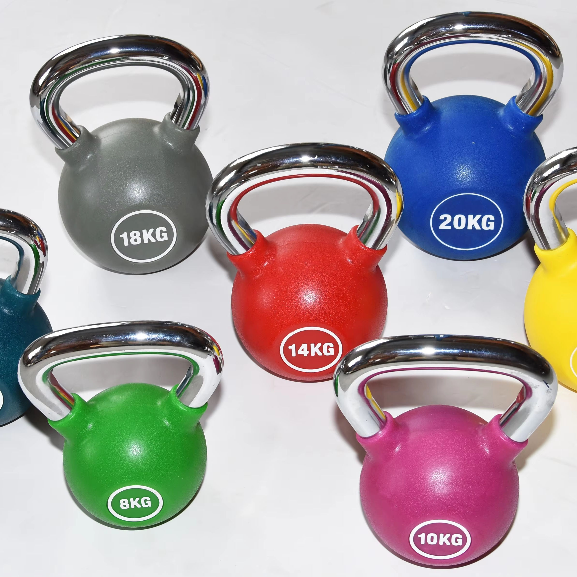 Color PU Coated Cast Iron Adjustable Kettlebell With