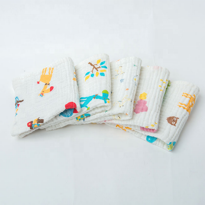 6-Layer Muslin Washcloth Set 25x25cm 3