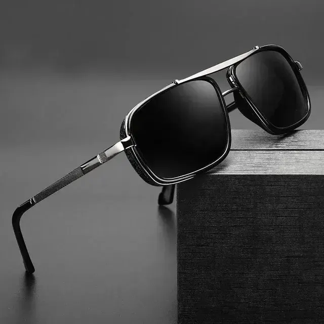 Polarized Square Vintage Sunglasses for Men 2