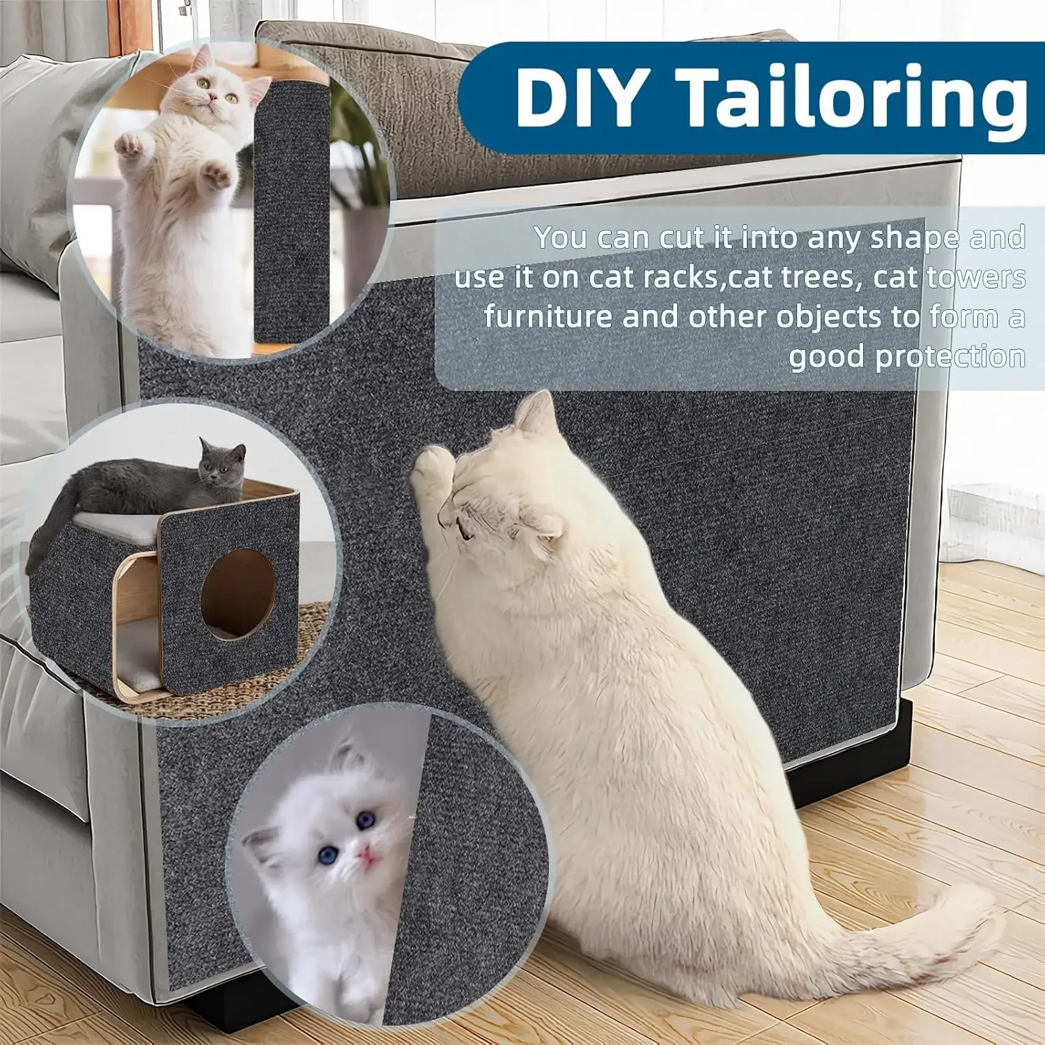 Self-Adhesive Cat Scratch Mat for Sofa 3