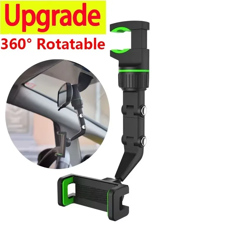 Universelle Multifunktionale Auto-Rückspiegel-Handyhalterung Drehbare Verstellbare Clip-Halterung Kompatibel mit 4